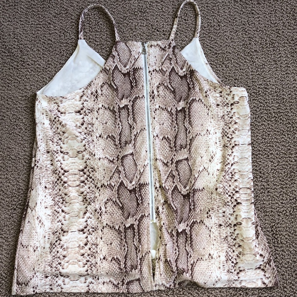 BAR III TANK TOP Snake python print NWOT - Picture 5 of 7